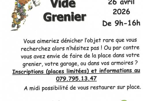 Vide-grenier 26.4.2026