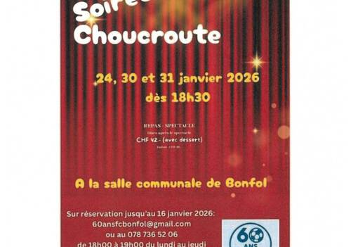 FC Bonfol Soirée choucroute
