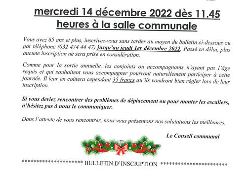 Noël pour les aînés