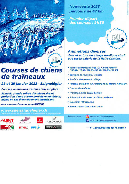 Courses de chiens de traîneaux