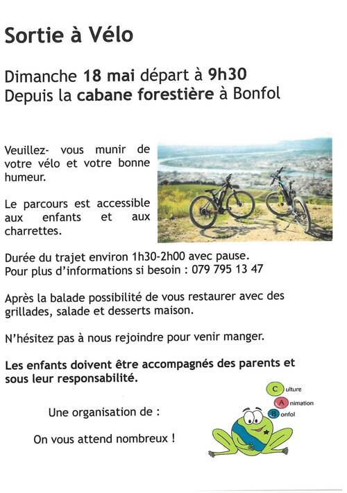 Sortie à vélo