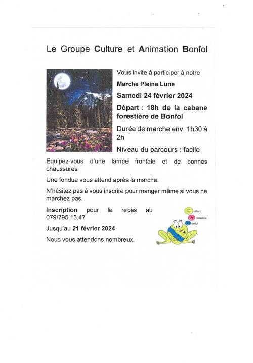 Marche Pleine Lune 2024