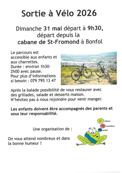 Sortie à vélo