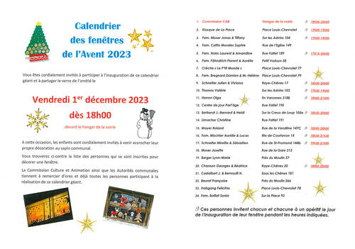 Calendrier de l'Avent