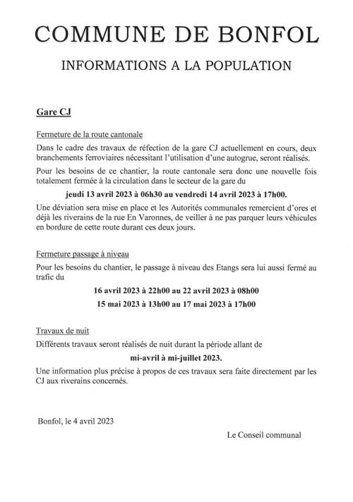 Information communale